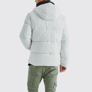 แจ็กเก็ตขนห่านแบบสตรีทพร้อมกระเป๋า3ช่องสีดำน้ำหนักเบาสำหรับผู้ชายแจ็คเก็ตขนเป็ดสำหรับกลางแจ้งฤดูหนาว - Product Image 6