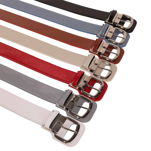 Cinturón de béisbol Logotipo personalizado Tallas grandes Adulto Brillante Patente Calidad PU Cuero Atlético Cinturón de Béisbol Juvenil - Product Image 5