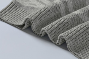 Pull à col rond en jacquard pour homme, 100% coton, personnalisé, manches longues, motif de dessin animé, tricot de haute qualité - Product Image 5