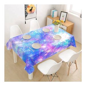 Wholesale Luxury <b>Rectangle</b> Linen Table Cloth Custom Cute Dog Paw Printed Multi-Use Blended Cotton Dust Proof Grey for Parties - Product Image 6