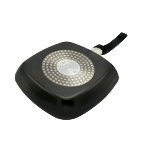 Sartén de parrilla inferior de inducción antiadherente de aluminio de 26 CM de calidad superior de servicio OEM de proveedor de Bangladesh personalizado para freír - Product Image 4