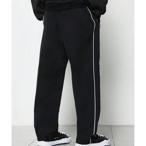 Pantalones Deportivos de Alta Calidad, Corte Regular Informal, Ligeros, 100% Algodón, Diseño con Ribete, Pierna Ancha y Recta, Lavados - Product Image 6