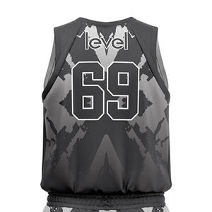 Uniforme de basket-ball sans manches respirant sur mesure le plus vendu 100% Polyester pas cher prix ensemble de vêtements de sport pour les équipes - Product Image 4