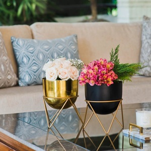 Macetas de flores modernas Maceta de metal Best Seller - Product Image 1