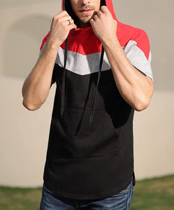 Jersey holgado de verano 2025, sudaderas con capucha lisas para hombre, diseño informal, bolsillo, algodón, transpirable, sudaderas con capucha de media manga - Product Image 6