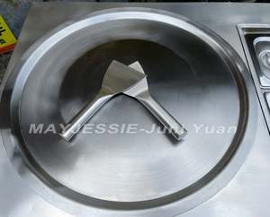 Máquina Comercial para Helados Fritos en Sartén, Estilo Tailandés, para Preparar Panci Goreng Es Krim, Máquina Doble - Product Image 5