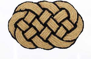 Felpudo Tradicional de Cuerda Trenzada para Espacios Exteriores con Fibras Gruesas y Resistencia Duradera - Product Image 4