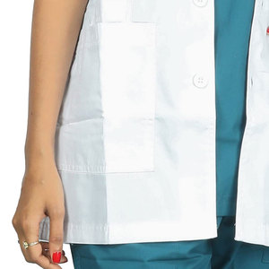 Stylish Long <b>Lab</b> Coat With Pen Pocket And Notched Lapel For <b>Science</b> And Research Professionals White Laboratory Coat - Product Image 5