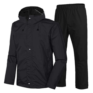 Conjunto de Chaqueta Deportiva de Nailon y Elastano Impermeable y Cortavientos de Alta Reflectividad Personalizada, Traje Impermeable para Adultos, Reutilizable para Viajes - Product Image 4