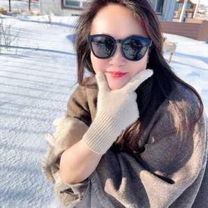 Gants d'hiver élégants et chauds pour femmes, compatibles avec les écrans tactiles, 100% cachemire biologique de Mongolie, écologiques, thermiques, adaptés au ski, respirants - Product Image 6