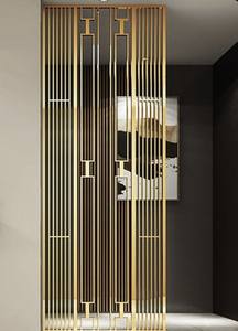 Cloison en métal avec éléments artistiques personnalisés pour décoration d'appartement moderne de style galerie - Product Image 3