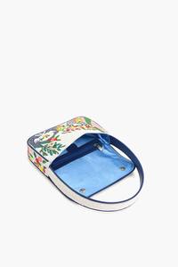 Bolso de mano clásico para mujer al por mayor con decoración de cuentas bordadas y cierre de cremallera estilo inspirado indio algodón colores mezclados - Product Image 2