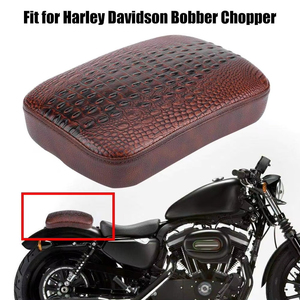 8 ventouses Pillion siège de moto coussin de <span class=keywords><strong>selle</strong></span> passager arrière café Racer siège personnalisé pour <span class=keywords><strong>Harley</strong></span> Cruise Chopper Bobber siège - Product Image 3