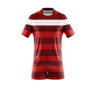 <b>Red</b> Rugby Uniforms Premium Quality Breathable <b>Fabric</b> Tailored Fit High Performance Sportswear for Teams Durable - Product Image 5