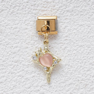 สร้อยข้อมือจี้เพชรทำด้วยมือแบบอิตาลีสร้อยข้อมือสแตนเลสสีสันสดใสรูปหมีน้อยจากอิตาลี - Product Image 6