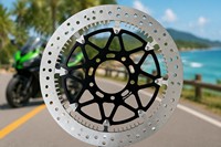 Rotor Cakram Rem Depan Full Floating T-Drive 330mm untuk Kawasaki Ninja ZX10R 1000 ABS 2016-2025 Baja Tahan Karat Upgrade Balap