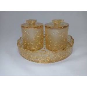 Nuevo Juego de 2 tarros de fruta seca de resina de diseño antiguo hecho a mano de primera calidad con material y calidad extra - Product Image 1