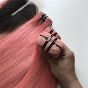 Paquete de extensiones de cabello humano recto de hueso de muestra gratis con cierre de encaje transparente Peluca de encaje frontal Ingredientes esenciales - Product Image 3