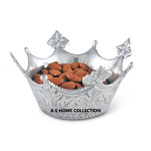 Bols à fruits à texture fantaisie plaqué or avec poignée en forme de feuille de fleur élégante pour la présentation à la maison - Product Image 3