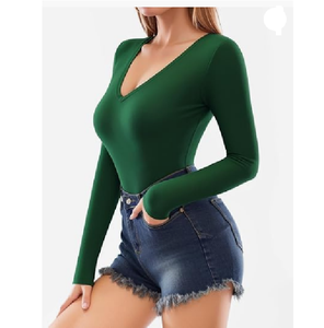 T-shirts décontractés pour femmes T-shirt à manches longues coupe ajustée pour femmes T-shirt avec logo personnalisé du Bangladesh - Product Image 4