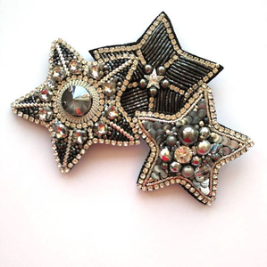 Broche bordado DIY, broche accesorio bordado, tela artística, broche de puntada creativa, mano de lujo real hecha a mano - Product Image 4