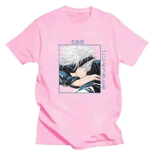 Camiseta Unisex Casual de Jujutsu Kaisen con Estampado de Gojo Satoru, Top Deportivo de Verano de Manga Corta para Correr para Hombre y Mujer - Product Image 3