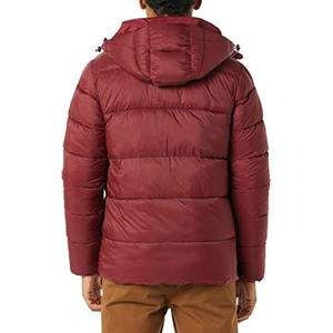 Chaqueta acolchada de nailon y poliéster acolchada ligera para hombre, abrigo cortavientos aislado con capucha a prueba de agua y secado rápido, lona con soporte - Product Image 2