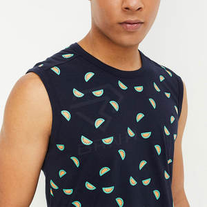 Camiseta sin mangas para hombre, talla grande, ajuste muscular, transpirable, ecológica, de secado rápido, informal, para entrenamiento, diseño sin mangas personalizable, estilo hip - Product Image 5