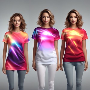 Camiseta de Mujer de Algodón Puro, Ecológica, Transpirable, de Alta Calidad, Talla Grande, Moderna, de Cuello Redondo y Manga Corta, Diseño Personalizado, Venta al Por Mayor - Product Image 5