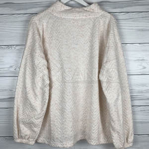 เสื้อสเวตเตอร์ขนแกะเชอร์ปาสำหรับผู้หญิงเสื้อสเวตเชิ้ตผ้าฟลีซระบายอากาศสีพื้น - Product Image 3