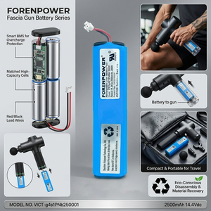 Forenpower 6S1P 21.6V 2000mAh Battery Cylindrical 18650 Li-Ion Battery Pack for <b>Massage</b> Gun - Product Image 4