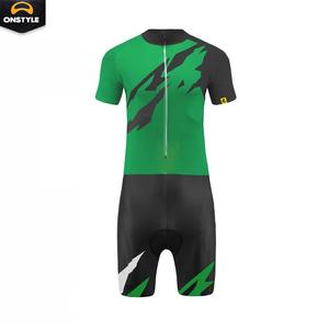 Traje de Ciclismo Profesional Transpirable de Una Pieza, Ajuste Aerodinámico, Manga Corta, para Carreras de Carretera y Entrenamiento, 100% Poliéster - Product Image 5