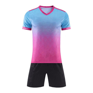 Haute qualité Polyester hommes sport Football maillot respirant Football uniformes ensembles Kits personnalisables adultes unisexe blanc Club - Product Image 4