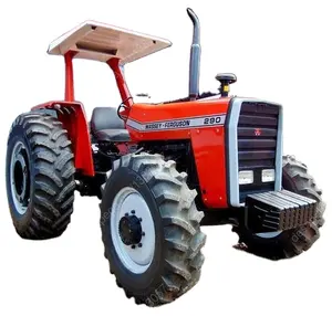 Used farm tractor massey ferguson 100hp with cab MF 4x4 tractors with front loader and backhoe