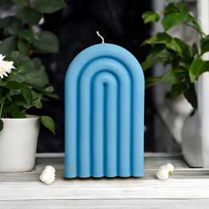 Velas de cera de soja perfumadas con arco arcoíris para decoración del hogar, decoración festiva para regalos, para Navidad, Halloween, Pascua, Diwali - Product Image 1