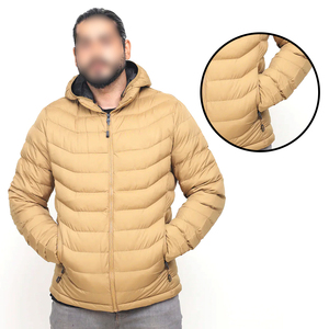 2025 Tarifa al por mayor Abrigos de burbujas brillantes de plumón de ganso a la moda Chaquetas de burbujas con logotipo personalizado para hombres con capucha - Product Image 6