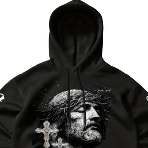 Chándales de moda al por mayor logotipo impreso de cara personalizado para ropa de calle de hombre chándal de alta exigencia para invierno transpirable personalizado - Product Image 3