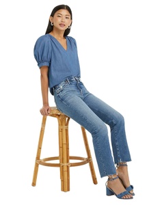 Top en jean pour femme, élégant, chic, moderne, confortable, durable, doux, tendance, unique, pour tous les jours - Product Image 4