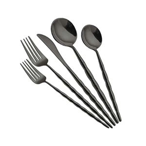 Utensilios de cocina con mango de fundición de latón martillado, juego de cubiertos, espejo plateado pulido, accesorios para comedor de restaurante, suministros - Product Image 5