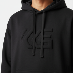 Poids lourd 350 GSM tissé Spandex/coton pull à capuche d'hiver pour hommes-respirant séchage rapide coupe-vent écologique athlétique - Product Image 2