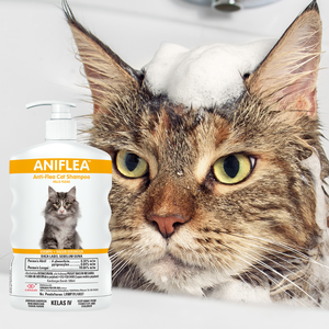 Beste Koop Preventie Besmetting Aniflea Anti-Vlooien Kat Shampoo Klinisch Bewezen Behandeling Voor Vlooienbestrijding Gemaakt In Maleisië - Product Image 1
