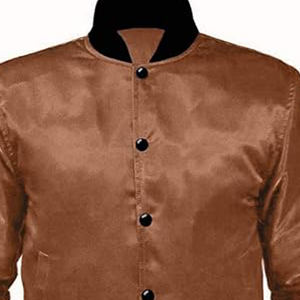 Venta caliente 100% chaqueta universitaria de algodón transpirable para hombres cómoda chaqueta universitaria de béisbol de diseño personalizado y logotipo - Product Image 2