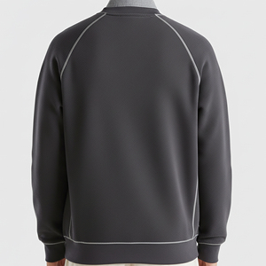 Sweat-shirt en molleton surdimensionné pour homme, tendance hivernale, 100% coton, logo brodé personnalisé, streetwear, confortable et respirant - Product Image 2