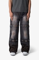 Nouveau design, pantalon cargo pour homme, taille haute, style streetwear vintage, multi-poches, ample, en toile épaisse imperméable, unisexe