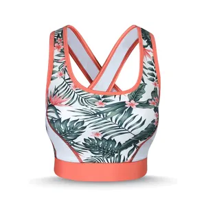 Soutien-gorge de sport pour femmes imprimé par sublimation de logo personnalisé soutien-gorge de sport pour femmes à des prix abordables