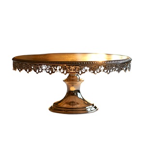 Présentoir à gâteaux en or Présentoir à desserts d'anniversaire Présentoir alimentaire Outils de gâteaux de mariage - Product Image 1