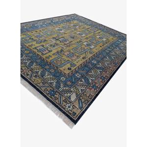 Tapis en laine noué à la main Savana Green GKWL-5154, motif géométrique, rectangle 9x12, tapis de salon pour la décoration de la maison, couloir - Product Image 2