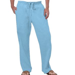 Pantalon en polyester coupe droite longueur cheville, confortable, décontracté, pour le travail, les voyages, élégant, coupe droite, longueur cheville, pour hommes - Product Image 3