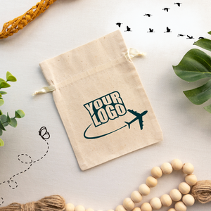 Petites pochettes en coton avec cordon de serrage, logo personnalisé, vente en gros, sacs d'emballage pour la vente au détail, sacs à usage spécial - Product Image 1
