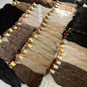 Cheveux vietnamiens bruts de qualité supérieure, cheveux vierges blonds de couleur, extensions de cheveux humains en vrac, prix de gros - Product Image 4